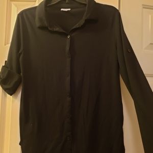 Black button-up shirt